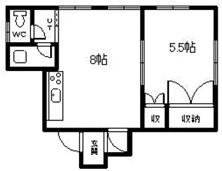 山下マンション【2階】の間取り
