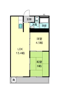 大和ビルマンションB棟【3階】の間取り