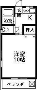 メゾン瀬下【1階】の間取り