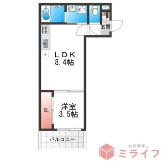 Tio Ruhe (ティオ ルーエ)【1階】の間取り