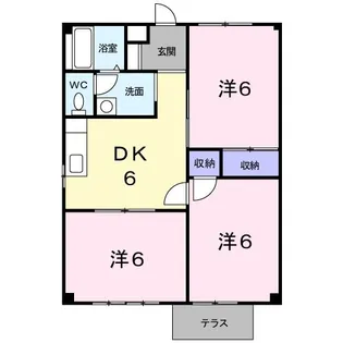 シティハイツ荒井II【1階】の間取り