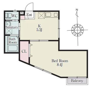 セレステ志木C号棟【1階】の間取り