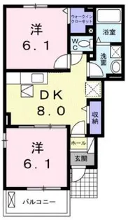 グランディール【1階】の間取り