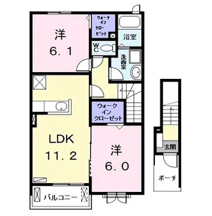 メゾン十番 A【2階】の間取り