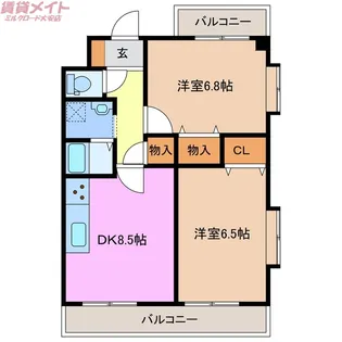 フジテック21 NO.3【4階】の間取り