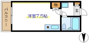 コーポエトランゼII【2階】の間取り