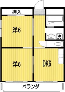 グレース南国【1階】の間取り