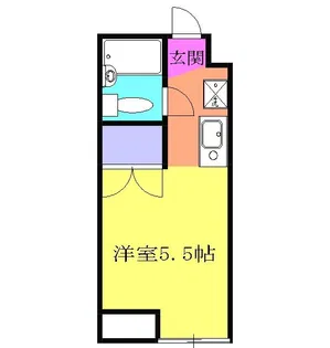 ゆりかごハイツ【3階】の間取り