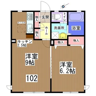 プランドール【1階】の間取り