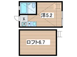 メゾン・ド・フルール【2階】の間取り