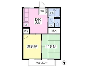 ドミール・タイコー【1階】の間取り