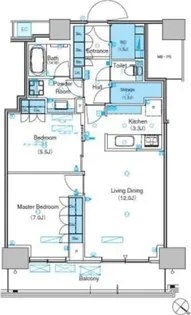パークアクシス豊洲キャナル【3階】の間取り