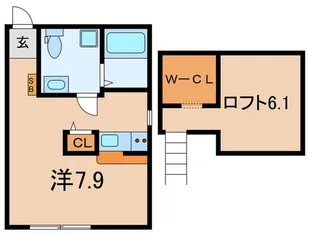 PRIMA ROSSO【2階】の間取り