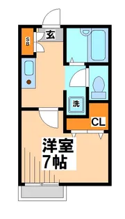 ロッヂハウス【2階】の間取り