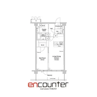 ヒューリックレジデンス新宿戸山【1階】の間取り