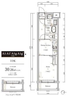 スカイコートソレア新丸子【4階】の間取り