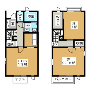 パルモK C【1階】の間取り