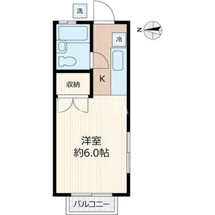 コーポ四季【1階】の間取り