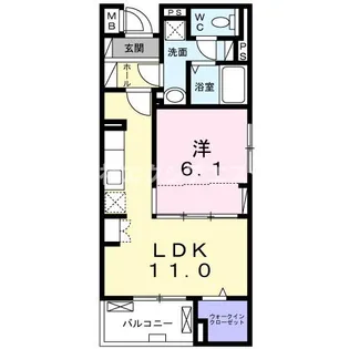 サニーレジデンス野田II【4階】の間取り