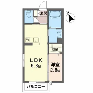 シャーメゾン緑町【2階】の間取り