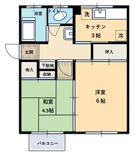 田中マンション【4階】の間取り