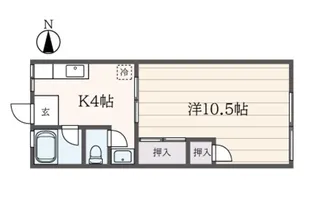 シティハイム 片倉町【2階】の間取り