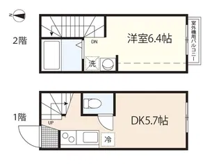 イリス本浦【1階】の間取り