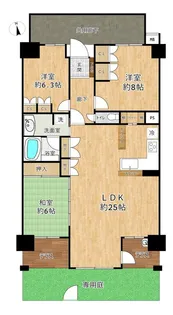 レーベンハイム朝霞台グランジール【1階】の間取り