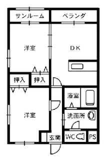 リンカーフェルトZWEI【2階】の間取り