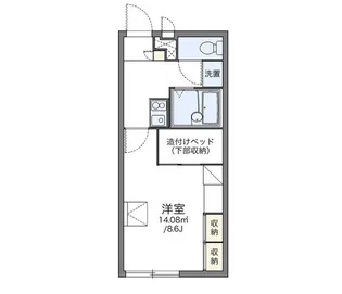 レオパレス総社南【1階】の間取り