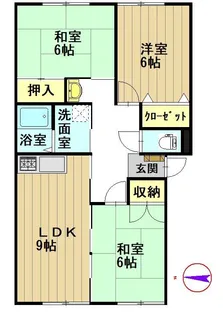 グランドハイム田町【2階】の間取り