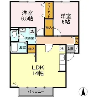 ロイヤルガーデン C【1階】の間取り