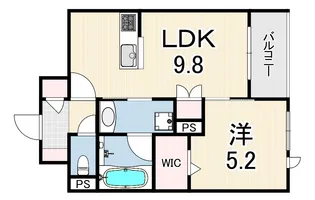 FOREST MONZENCHO EAST【2階】の間取り
