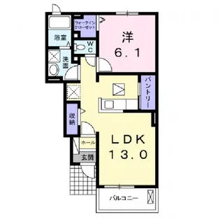 ベルアージュ I【1階】の間取り
