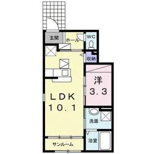 Hiro A【1階】の間取り