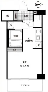 ダイアパレス御苑前【10階】の間取り