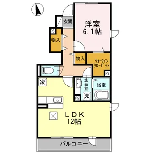 ラッキーベル C【1階】の間取り