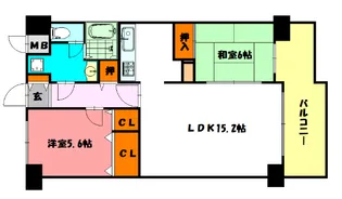 ダイアパレス西明石【10階】の間取り