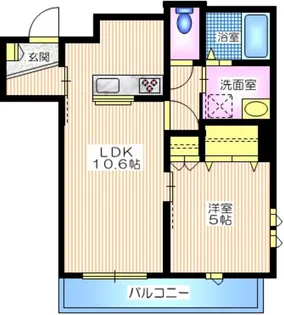 コンフェスト上大岡【2階】の間取り