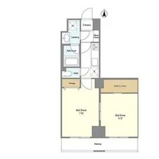 シェル中野弥生町【2階】の間取り