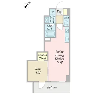 インテルノ・ヴィラージュ【2階】の間取り