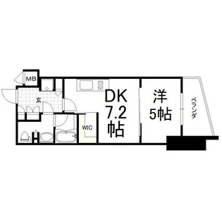 ザ・パークワンズ渋谷本町【6階】の間取り