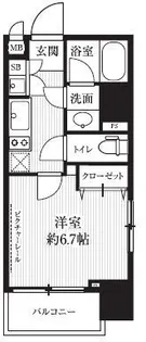 HF北四番丁レジデンス【5階】の間取り