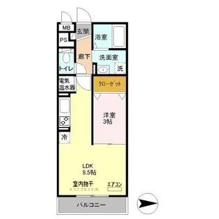 モンテローザ【1階】の間取り