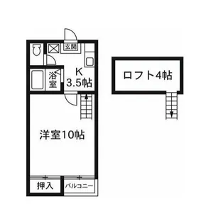 ミタホーム韮塚【2階】の間取り