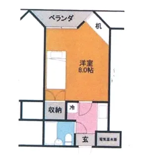 善通寺ハイツ【3階】の間取り