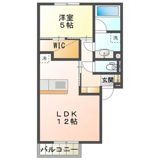 パルミエ III【1階】の間取り
