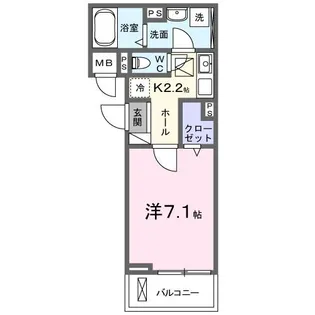 ヒカルサ四日市西浜田【1階】の間取り
