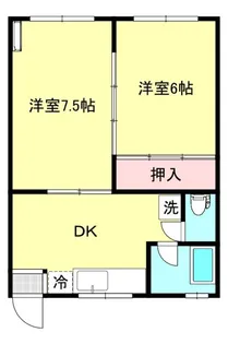 ハイツ来海【1階】の間取り