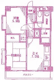 シュール梶ヶ谷【1階】の間取り